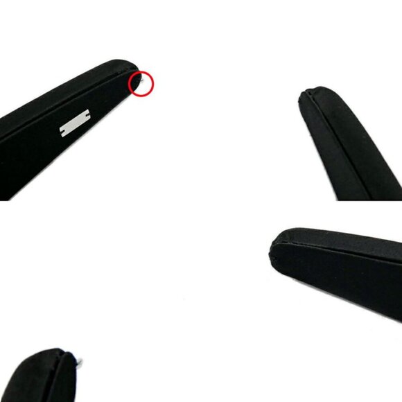 Celine Triomphe Headband Black Hair